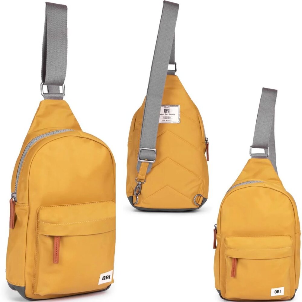 ORI LONDON Willesden Large Crossbody Sling Bag | Corn Yellow